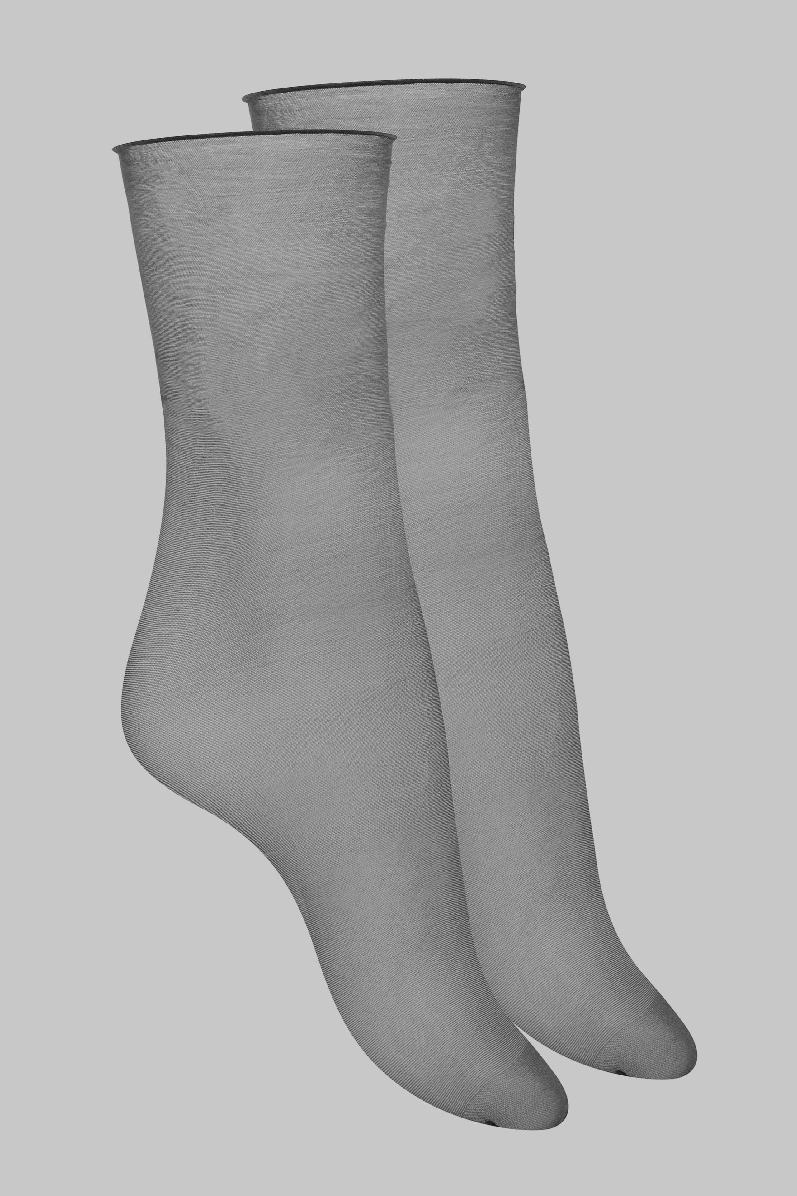 Halterlose Kniestrümpfe, gerollt 10D - Legwear - Image 2