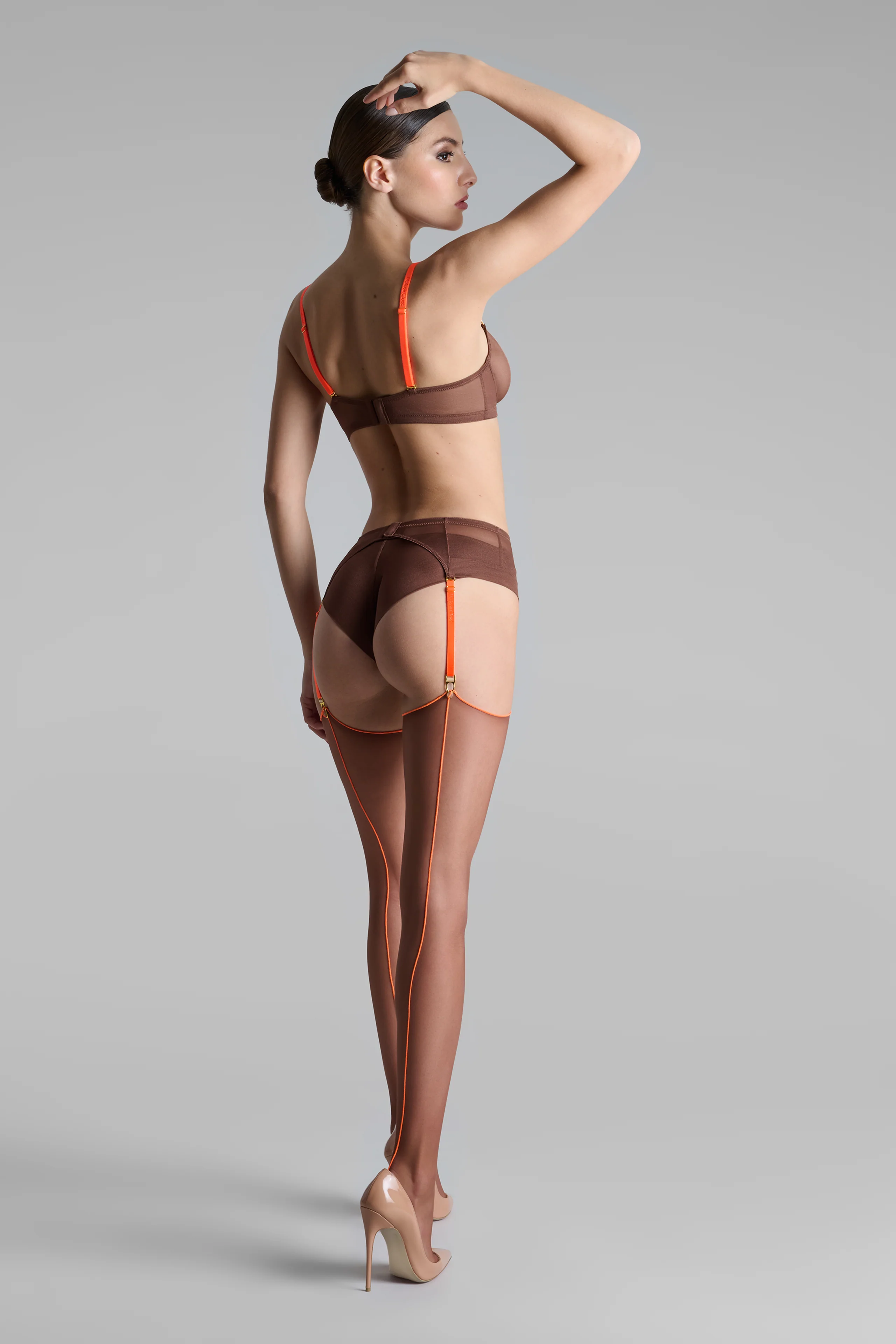 Nahtstrümpfe mit gerolltem Schnitt 20D - Legwear - Image 4