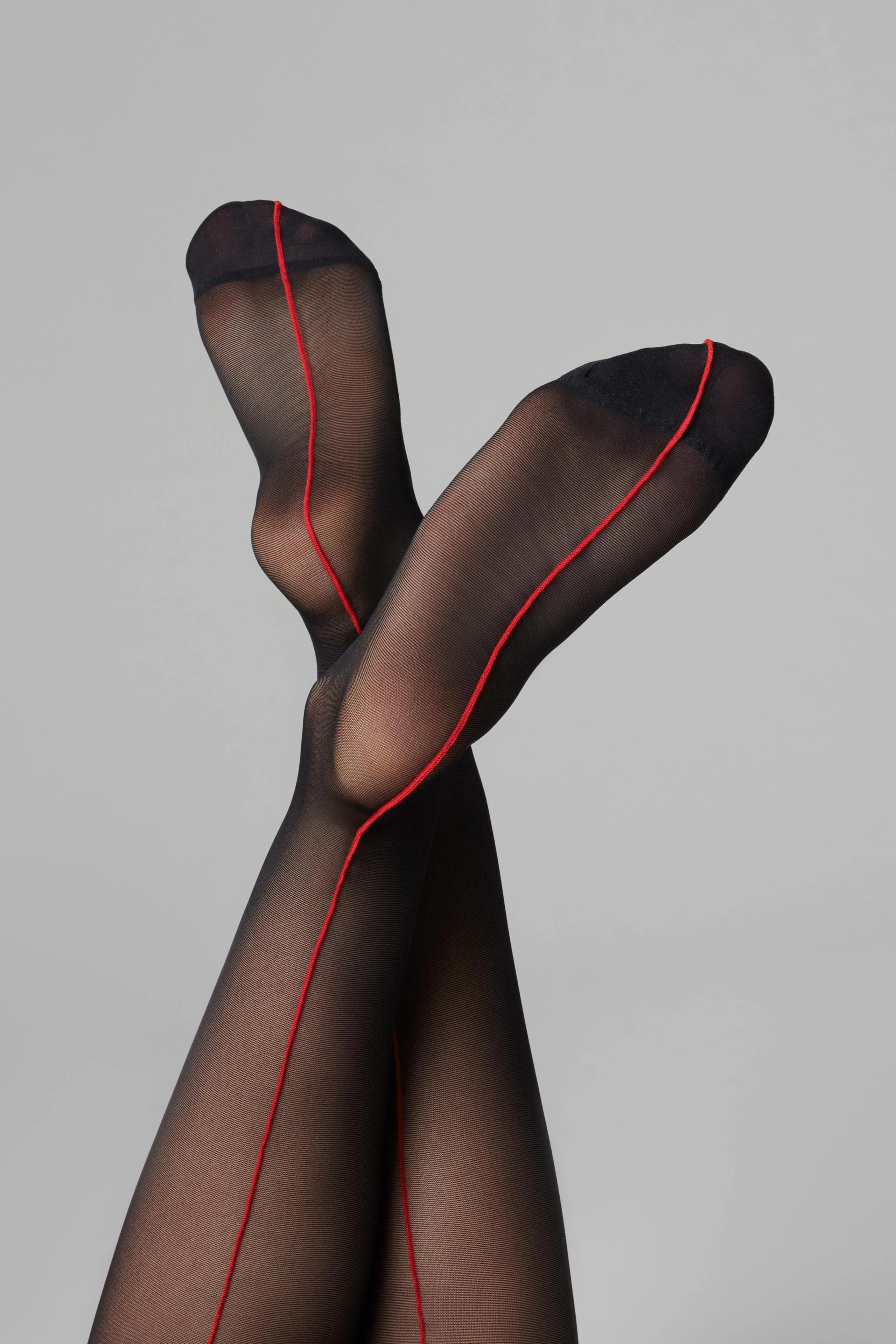 Nahtstrümpfe mit gerolltem Schnitt 20D - Legwear - Image 6