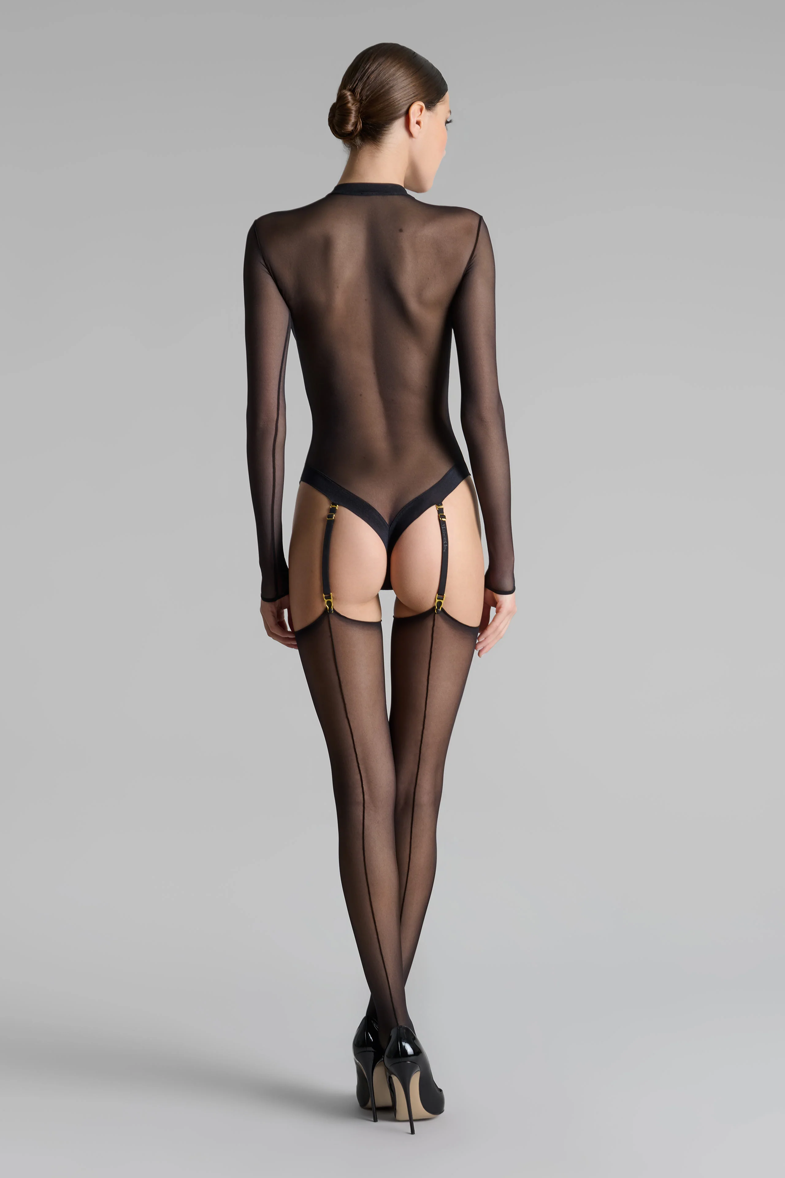 Strümpfe mit 2 Nähten gerolltem Schnitt 20D - Legwear - Image 6