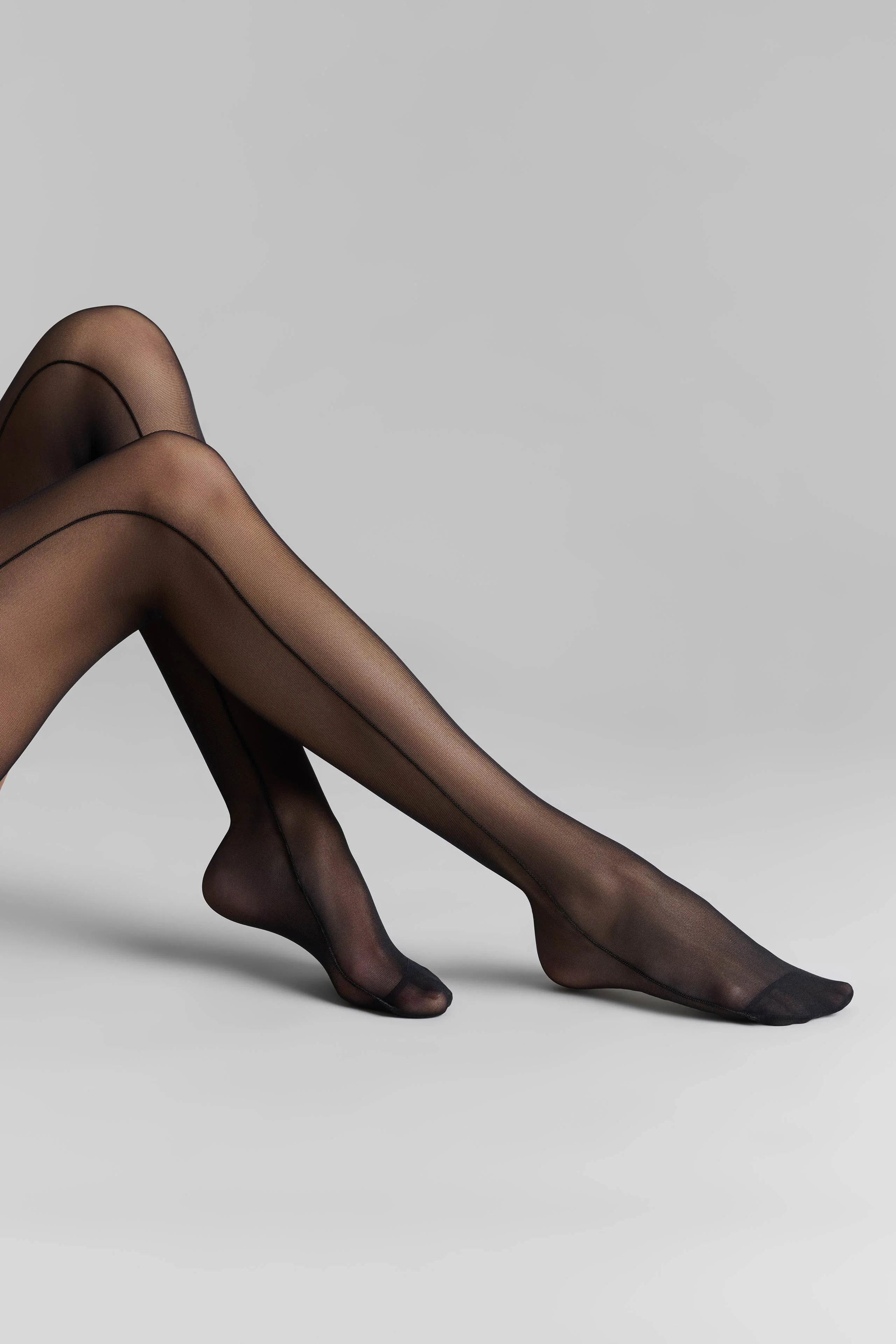 Strümpfe mit 2 Nähten gerolltem Schnitt 20D - Legwear - Image 4
