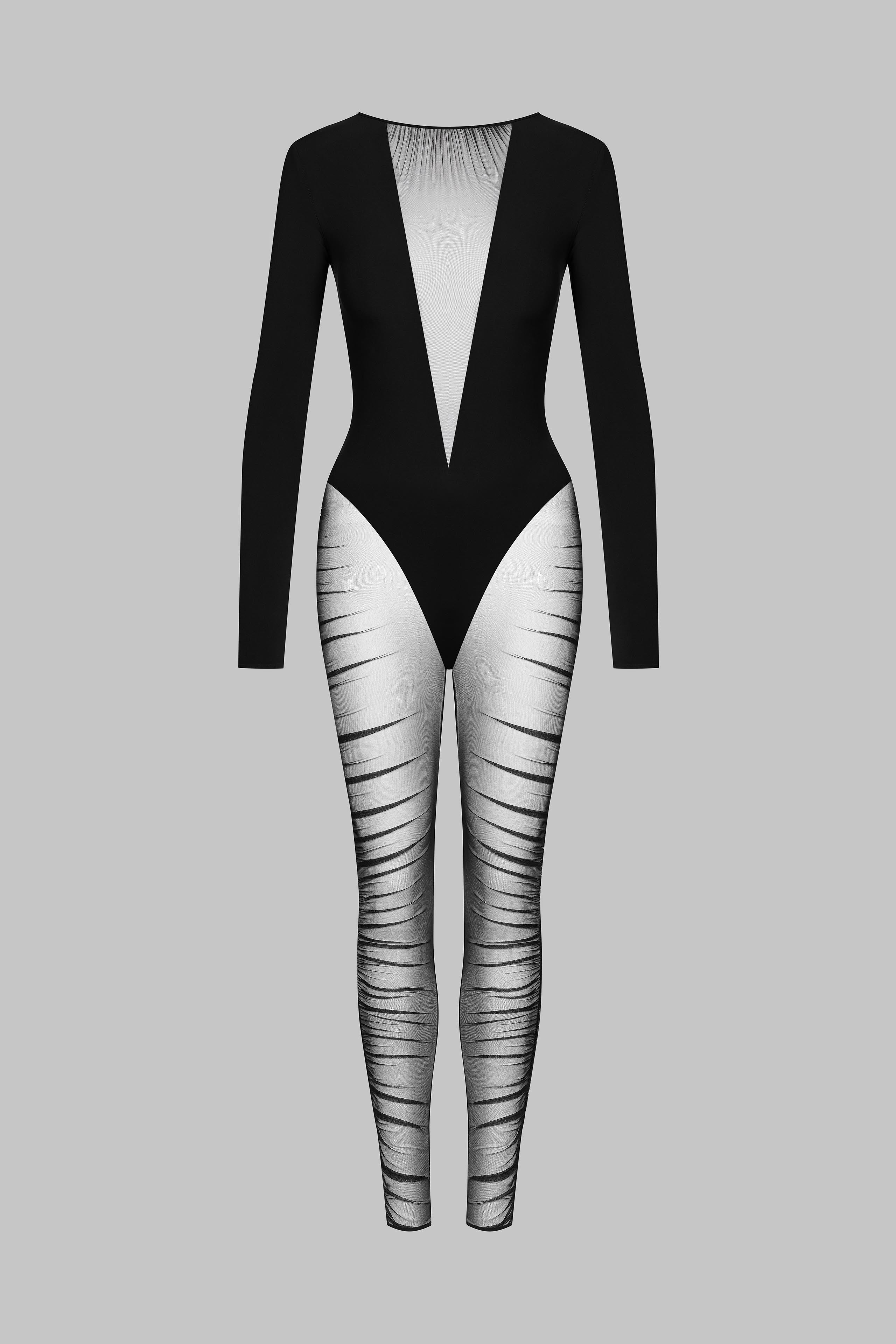 Jumpsuit Mit Langen Ärmeln - Nuit Fauve - Image 4
