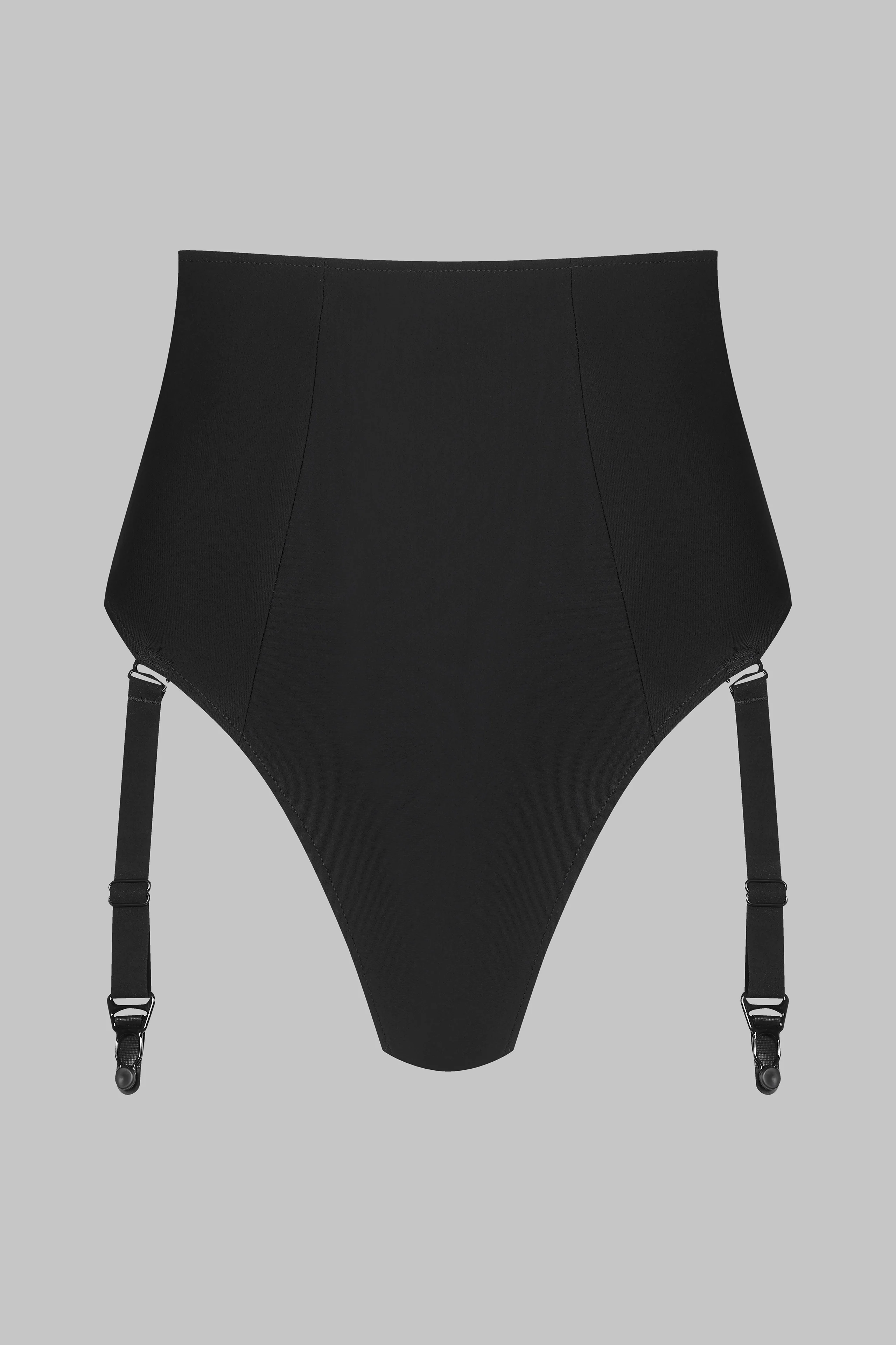 Taillenhoher Tanga mit Strumpfhaltern - Nuit Infinie - Image 3