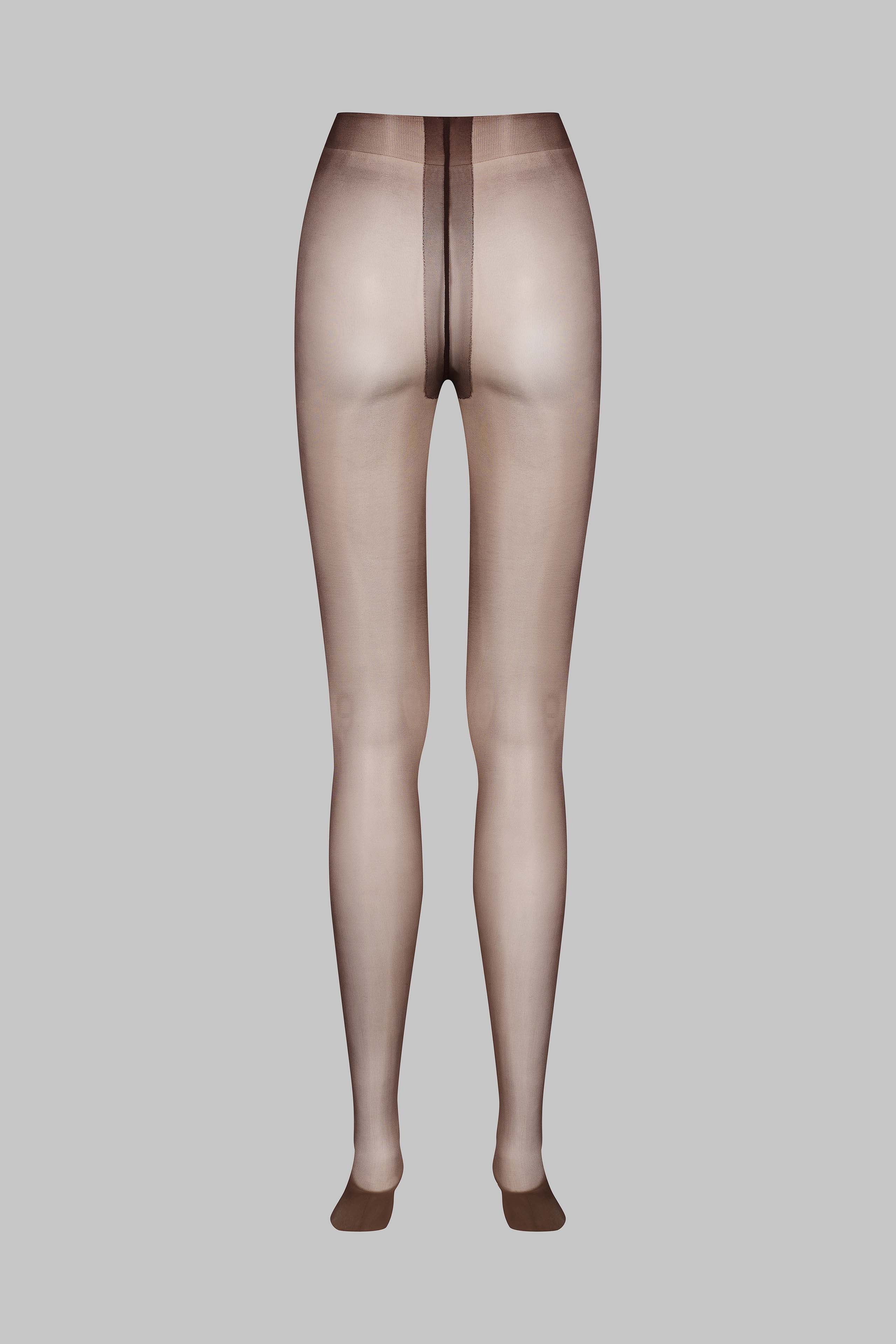 Glänzende Strumpfhose 10D - Braun - Legwear - Image 3
